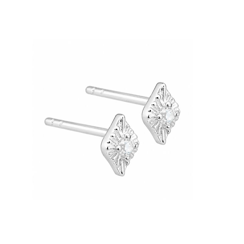 Opally Earstud   Silver