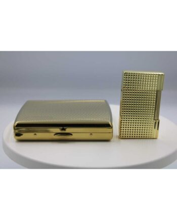 Pakketilbud Med Jean Claude Kvalitetslighter Guld   Jean Claude Cigaretetui Guld