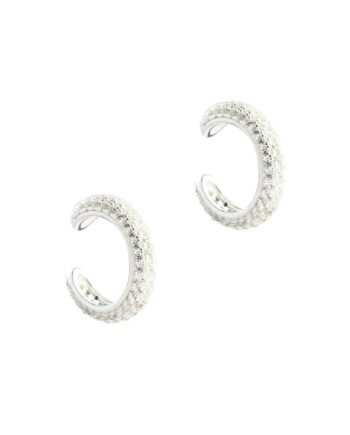 Pavé Cuff Single    Silver