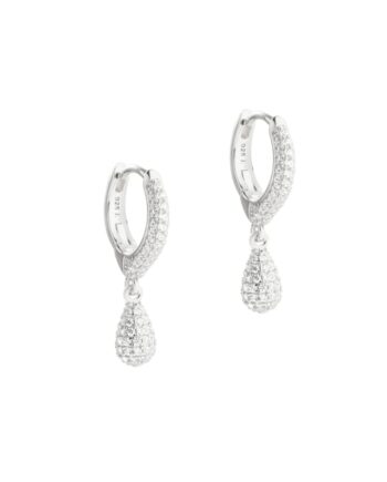 Pavé Hoop    Silver