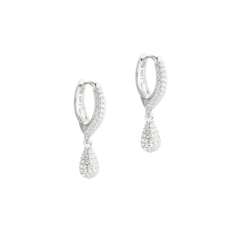 Pavé Hoop    Silver