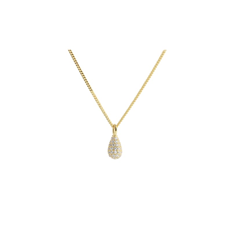 Pavé Necklace    Golden