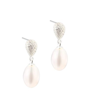 Pavé Pearl Earstud    Silver
