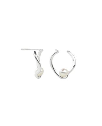 Pearl Sela Stud   Silver