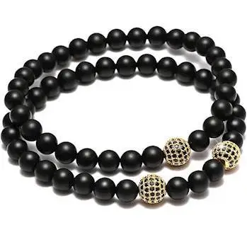 Perlearmbånd  Quot Onyx Quot