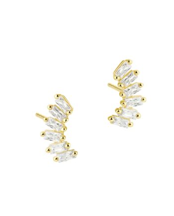 Philina Clear Earstud   Golden
