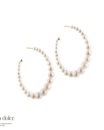 Pretty Nina Giant Hoop   Golden