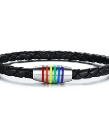 Pride Bololæder Armbånd