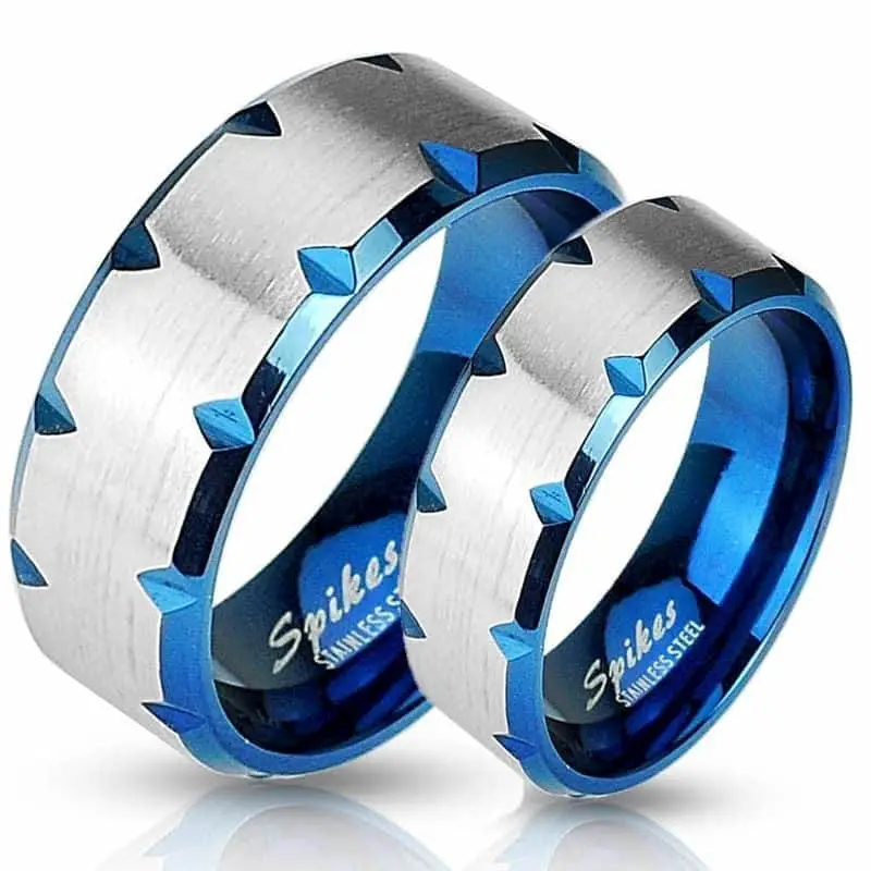 Quot Blue Quot  Ring   Rustfrit Stål