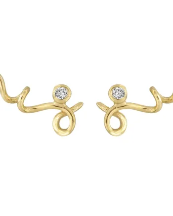 Rabinovich Guld ørestik Med Diamant Sweet Twist
