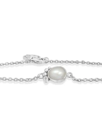 Rabinovich Sølv Armbånd Med Hvid Perle Pleasant Pearl