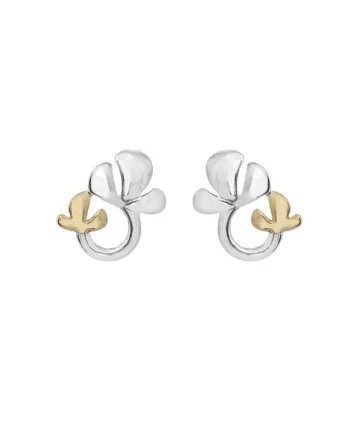 Rabinovich Sølv ørestikker Og 14 Karat Guld Golden Life