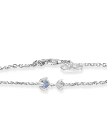 Rabinovich Sølvarmbånd Med Rainbow Månesten Water Lily