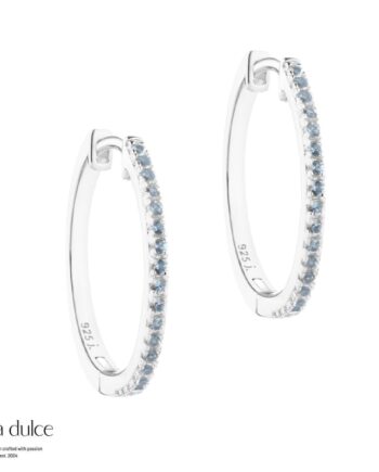 Ranva Sky Large Hoop   Silver