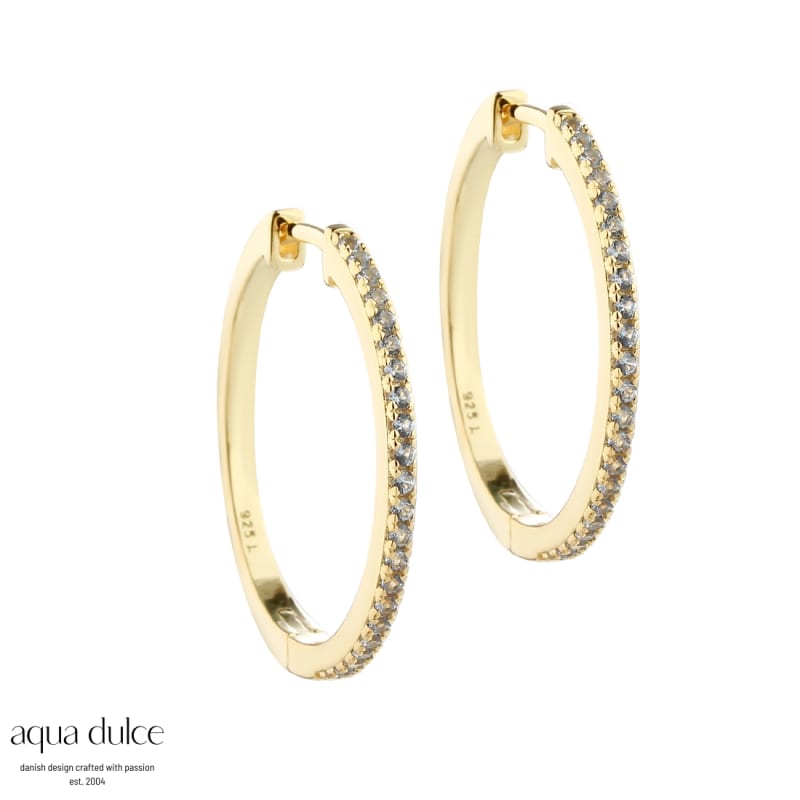 Ranva Sky   Large Hoop   Golden