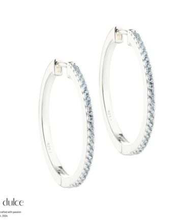 Ranva Sky   Large Hoop   Silver