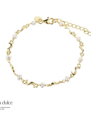 Rhumba Pearl Bracelet   Golden