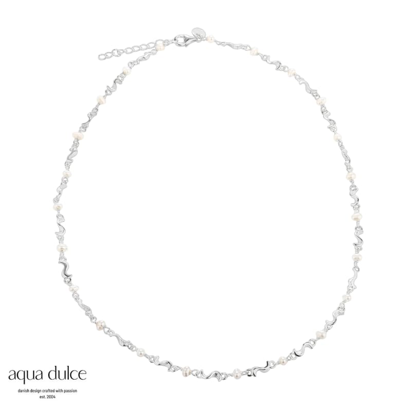 Rhumba Pearl Necklace   Silver
