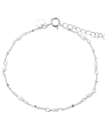 Rice Dot Single Bracelet   Silver