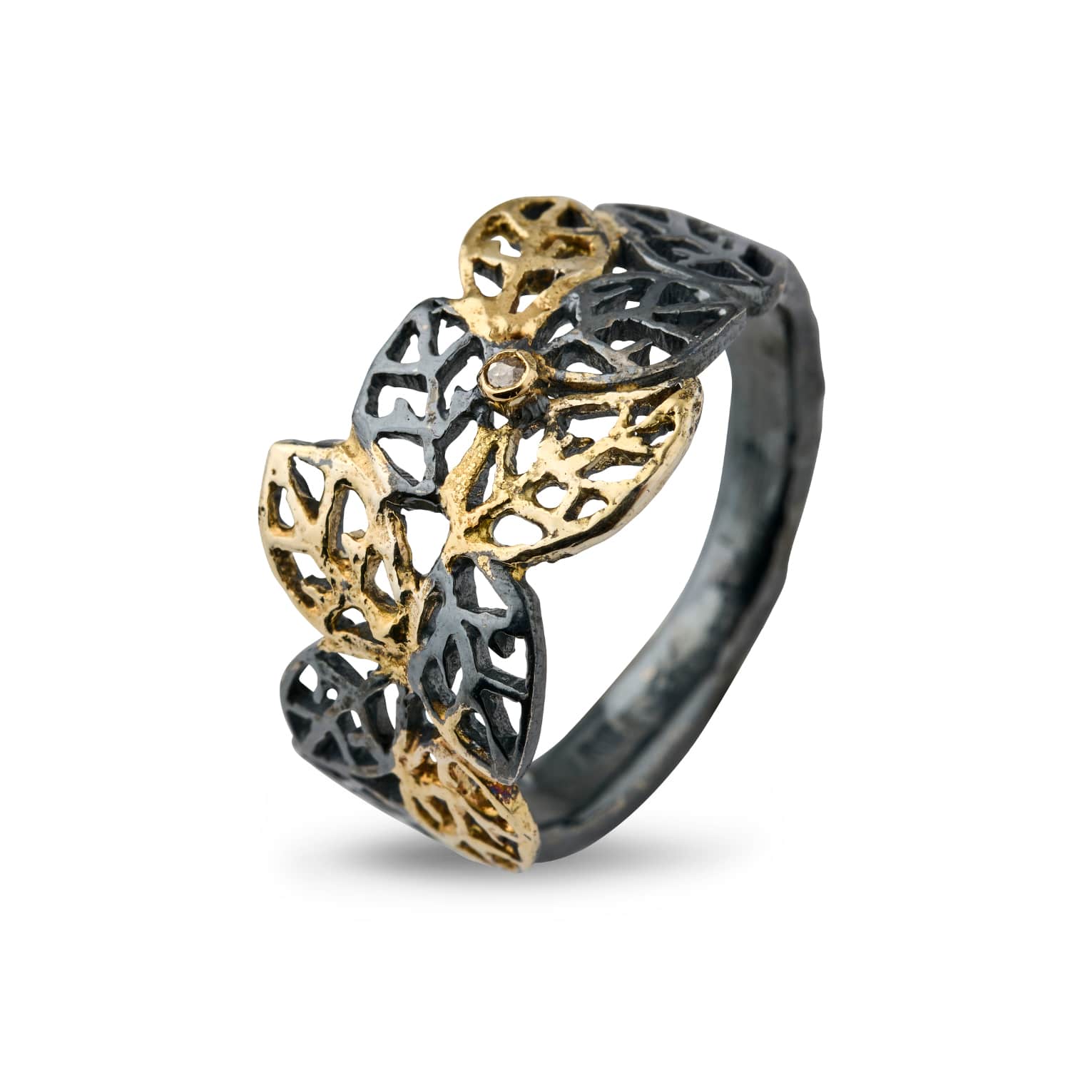 Ring Beech Leaves Golden Mix 52