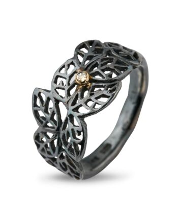 Ring Beech Leaves Oxydized 52