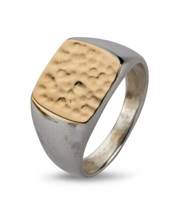 Ring Cushion Hammered Gold Top 65