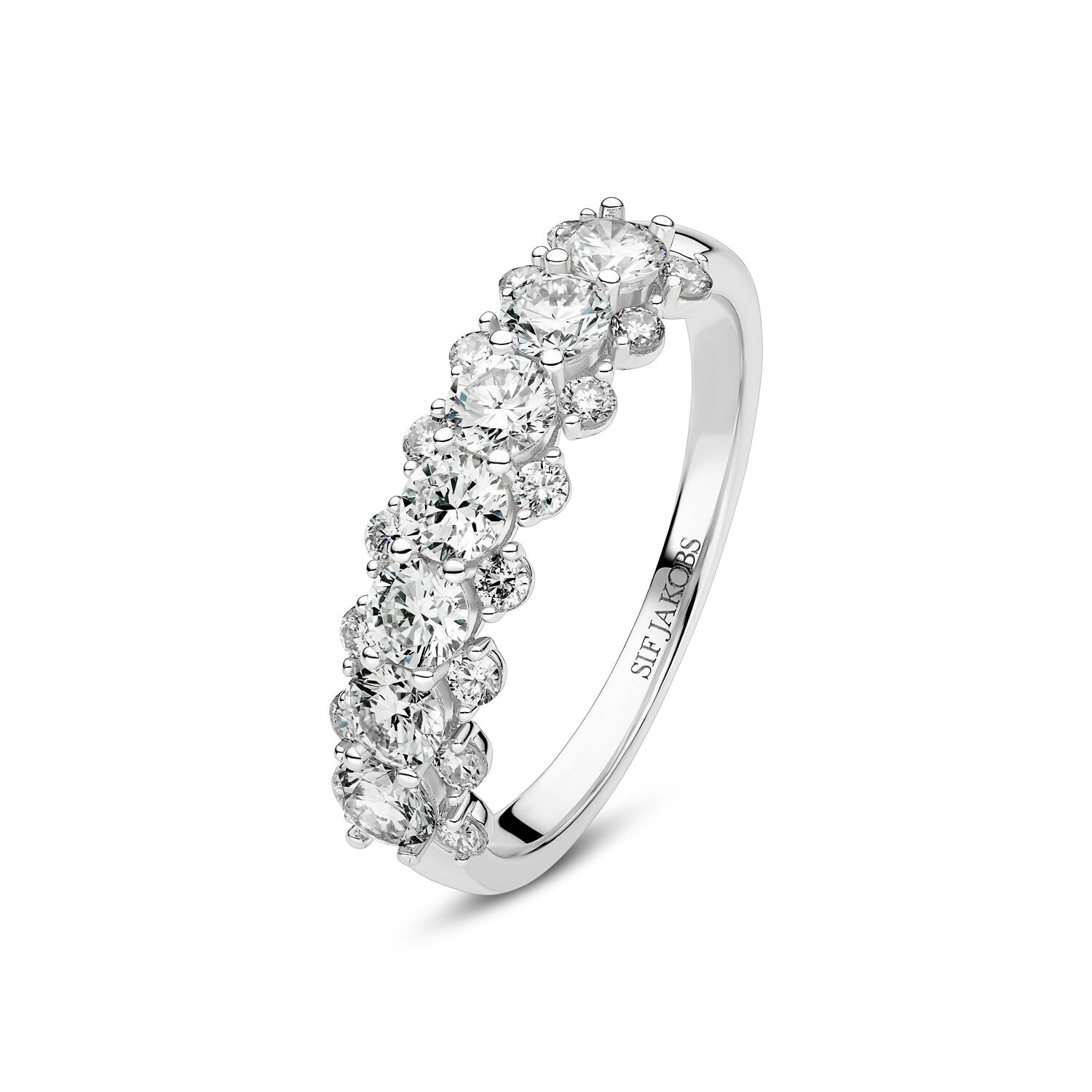 Ring Fior 14 Kt  Guld El  Hvidguld   22 Ct Tw  -  Vs Lab-grown Diamanter