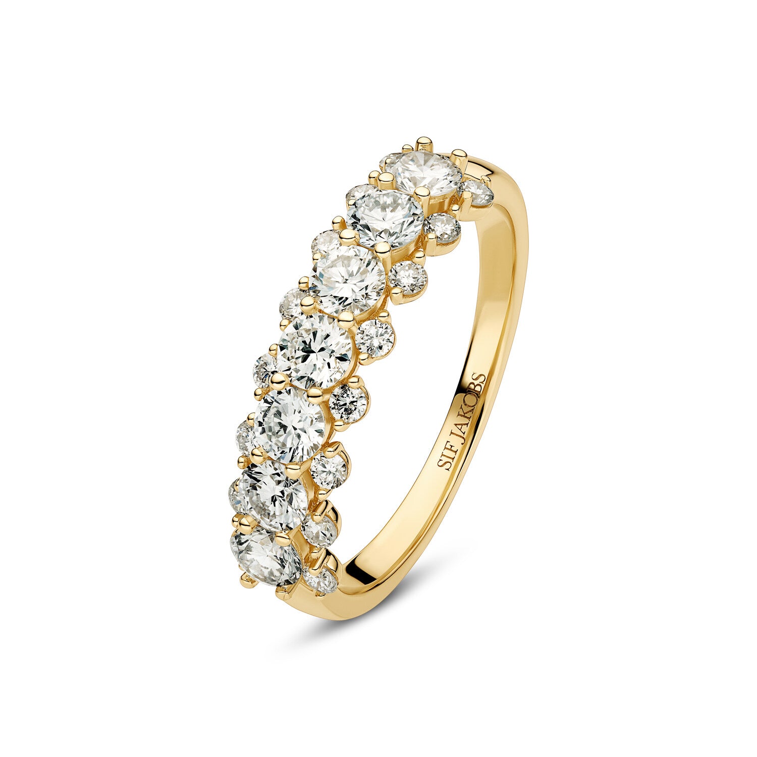 Ring Fior 14 Kt  Guld El  Hvidguld   22 Ct Tw  -  Vs Lab-grown Diamanter