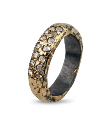Ring Heritage Golden Pavé 52