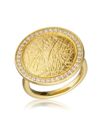 Ring   Guldbelagt Sølv 50