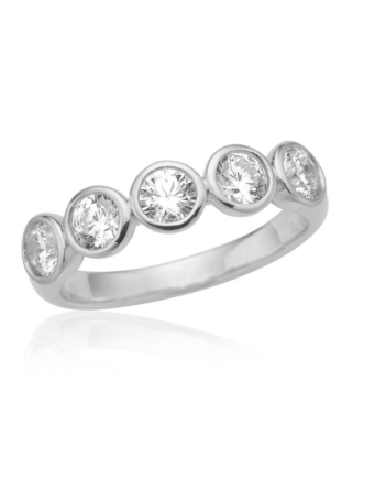 Ring   Sølv Med Zirkonia 63