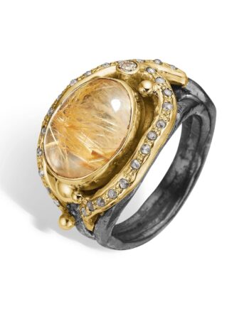 Ring Kensho Rutile Quartz 52