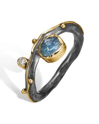 Ring Louise Aqua Raw 52