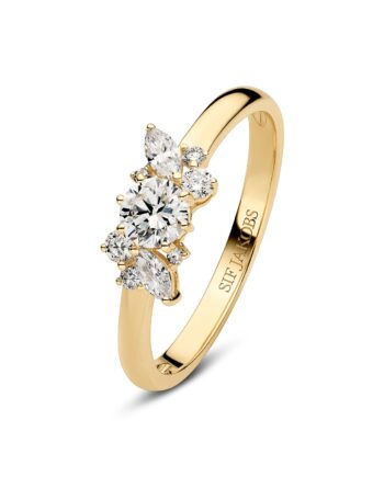 Ring Lovere 14 Kt  Guld El  Hvidguld El Hvidguld   58 Ct Tw  -  Vs Lab-grown Diamanter