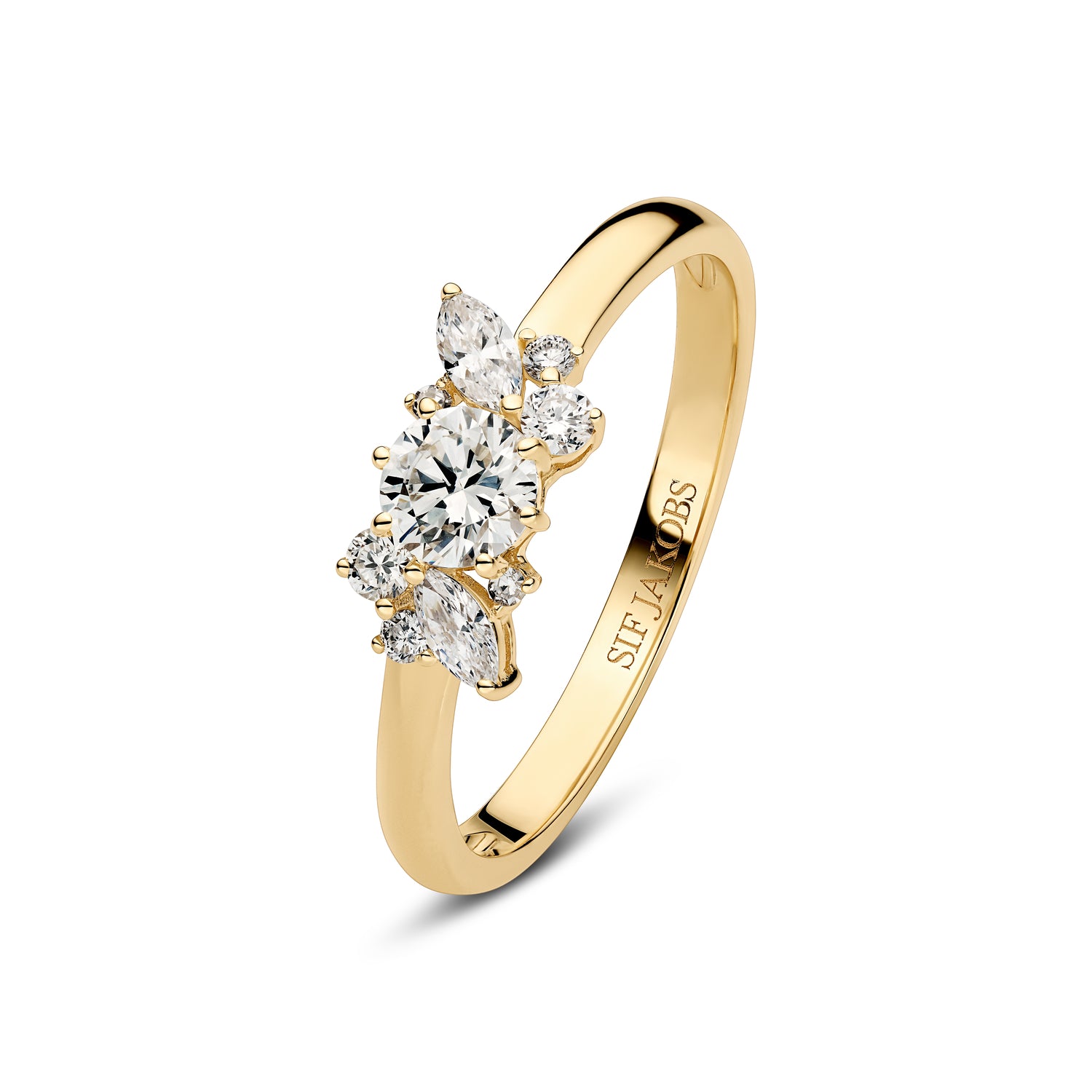 Ring Lovere 14 Kt  Guld El  Hvidguld El Hvidguld   58 Ct Tw  -  Vs Lab-grown Diamanter