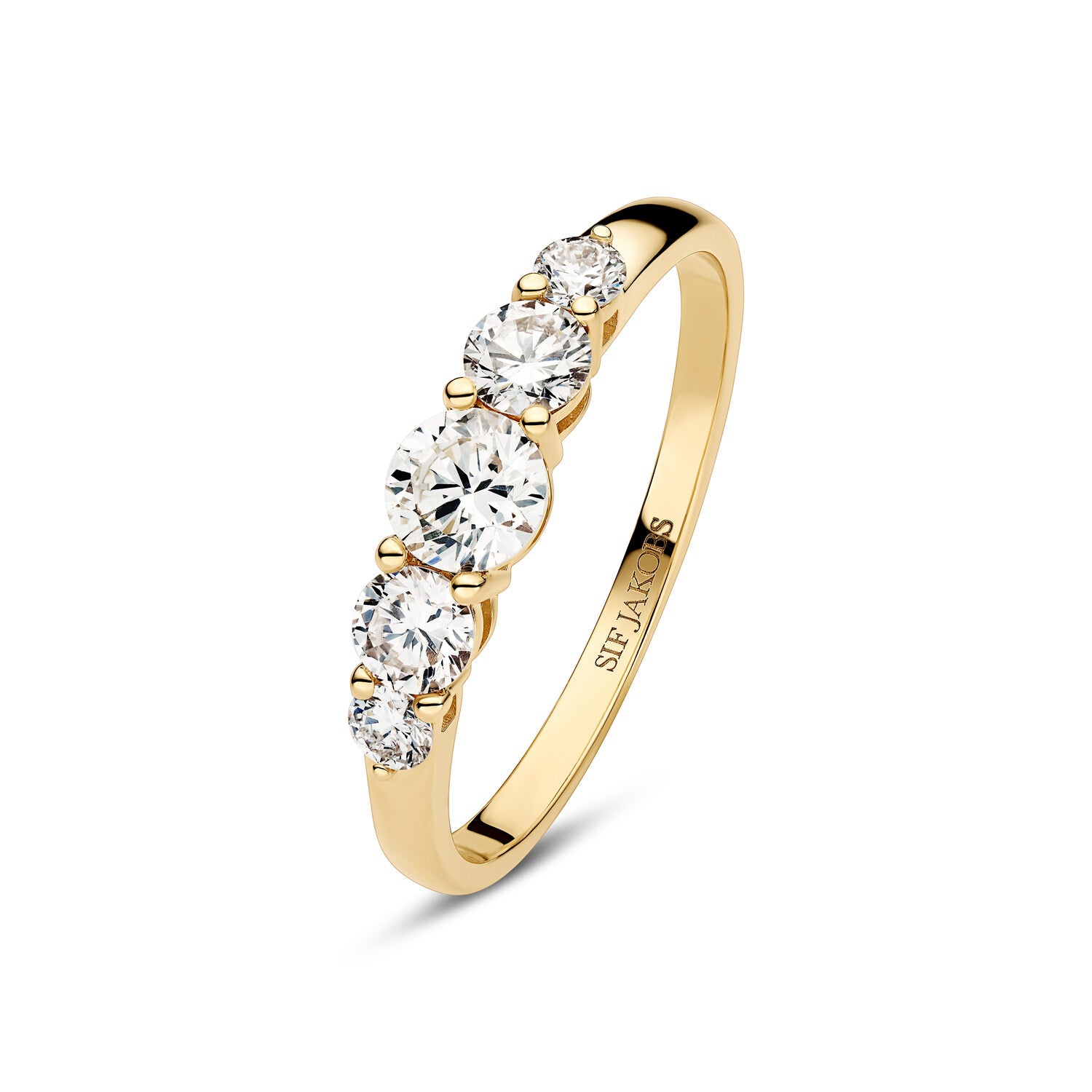 Ring Tiara 14 Kt  Guld El  Hvidguld   79 Ct Tw  -  Vs Lab-grown Diamanter