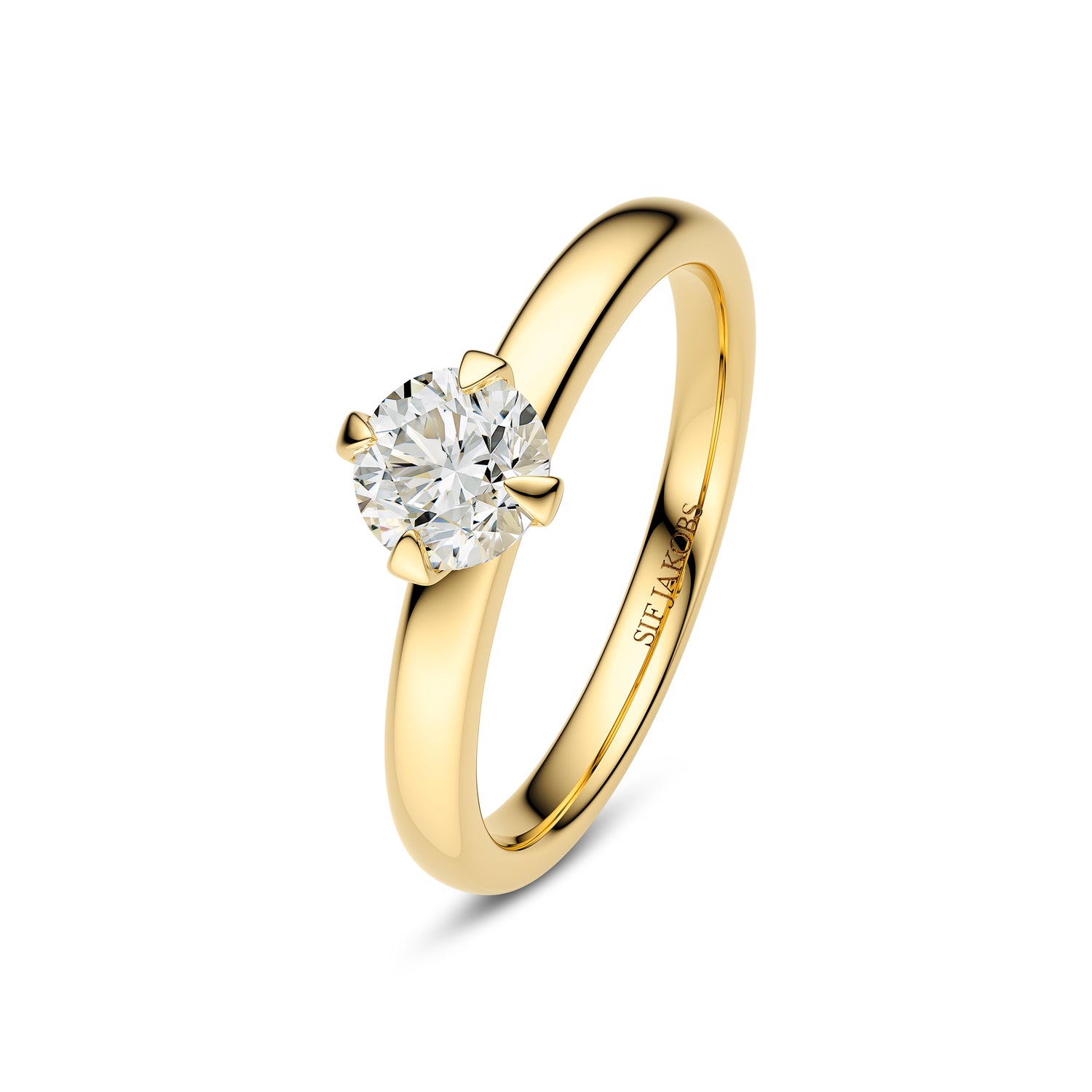 Ring Venice Solitaire 14 Kt  Guld El  Hvidguld   50-  00 Ct Tw  -  Vs Lab-grown Diamanter