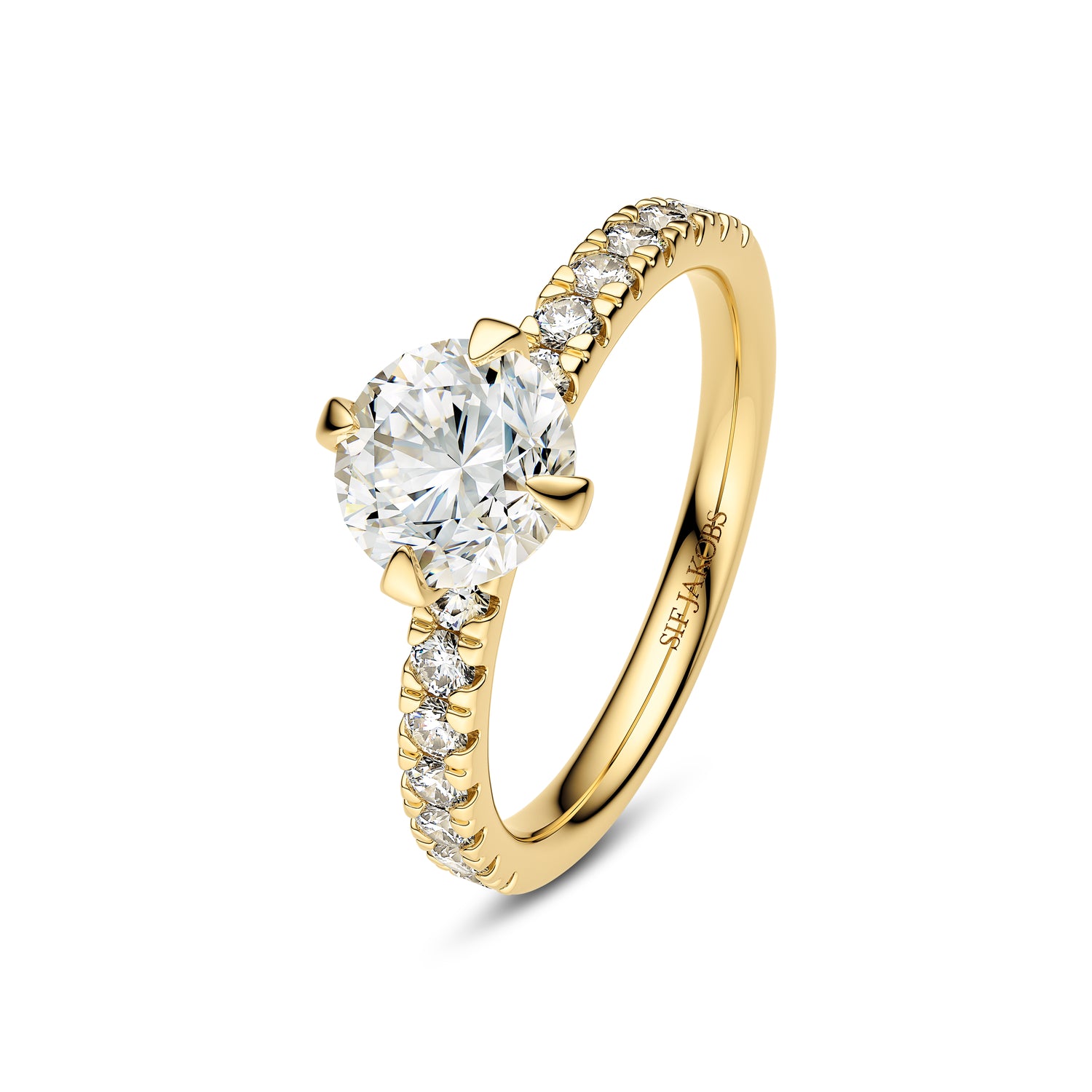 Ring Venice Solitaire Altro 14 Kt Guld El  Hvidguld   80-  40 Ct Tw  -  Vs Lab-grown Diamanter