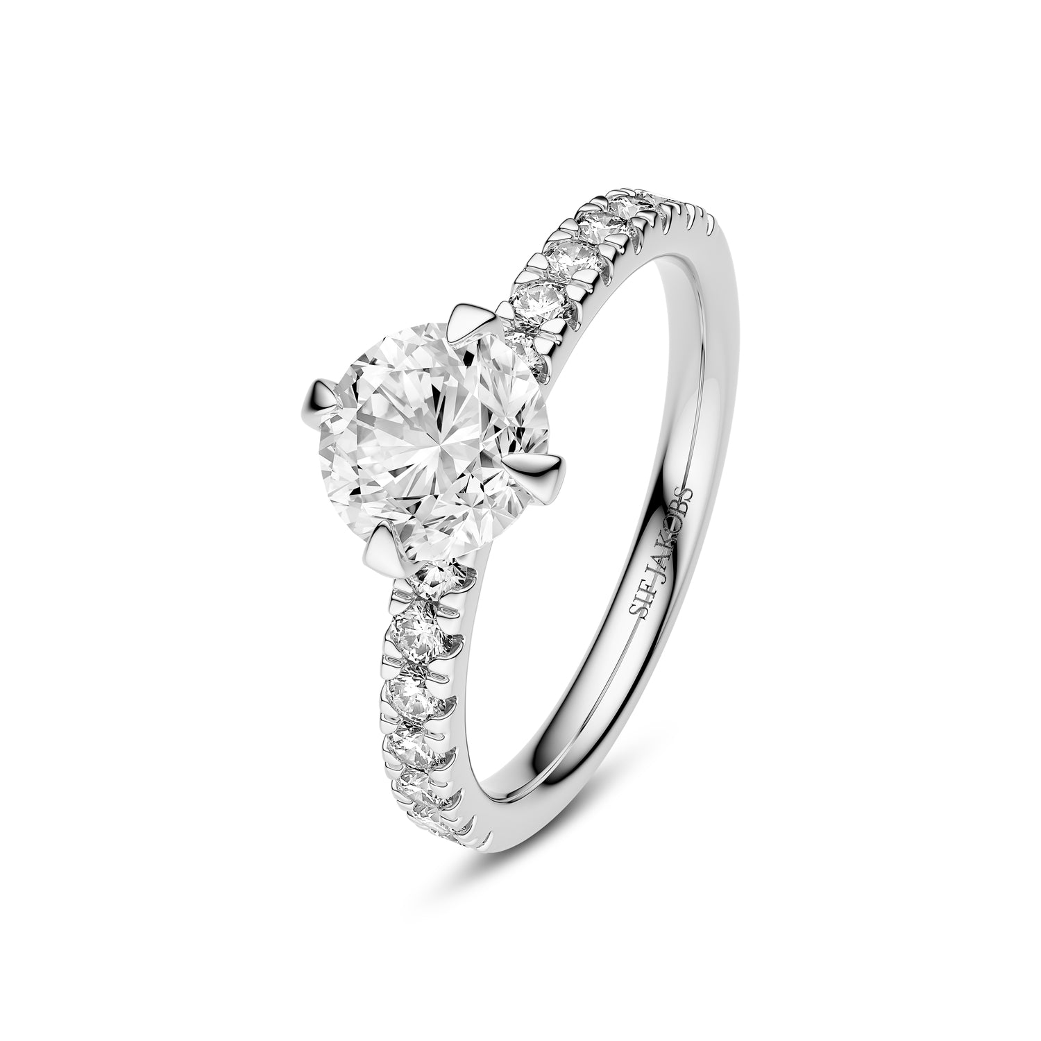 Ring Venice Solitaire Altro 14 Kt Guld El  Hvidguld   80-  40 Ct Tw  -  Vs Lab-grown Diamanter