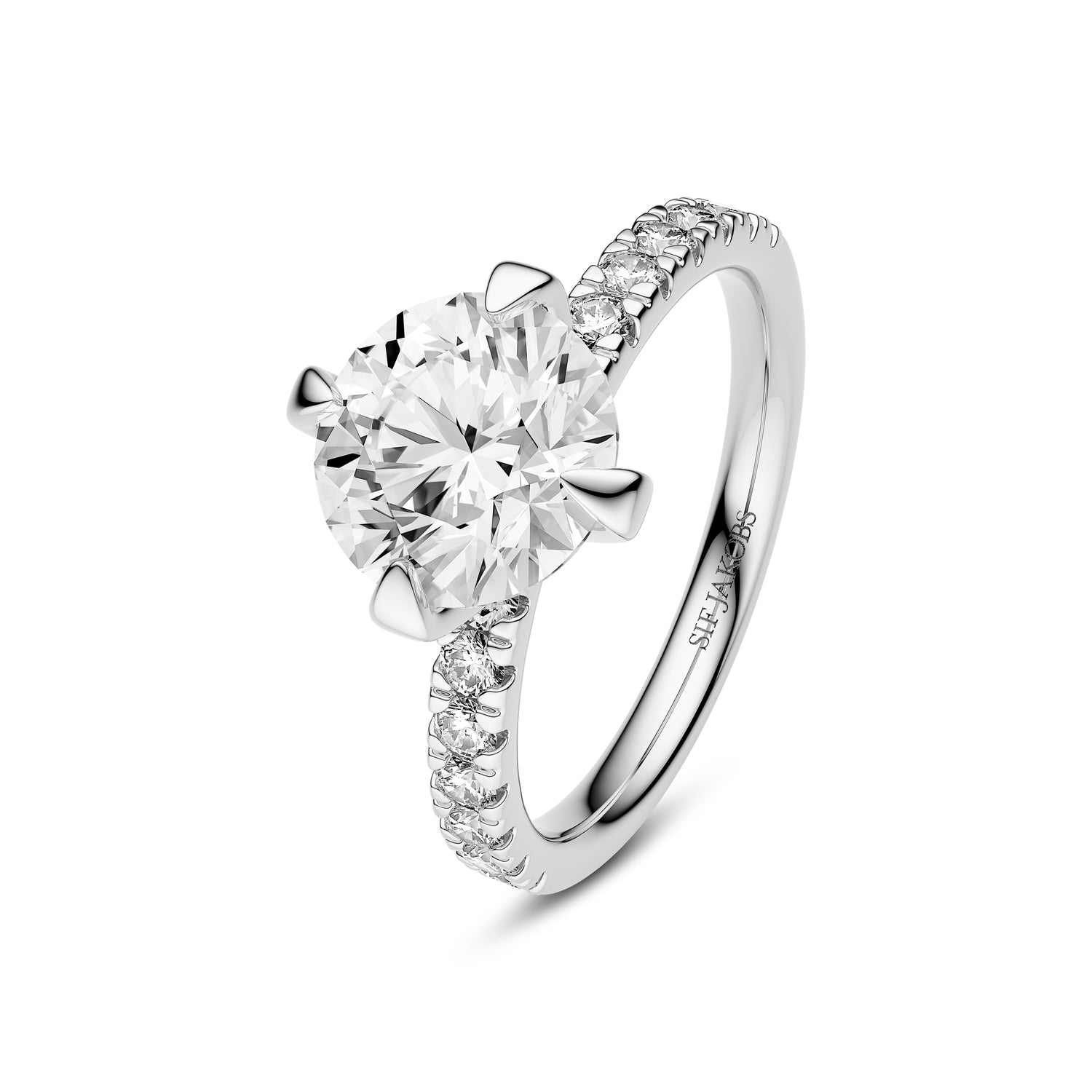 Ring Venice Solitaire Altro 14 Kt Guld El  Hvidguld   80-  40 Ct Tw  -  Vs Lab-grown Diamanter