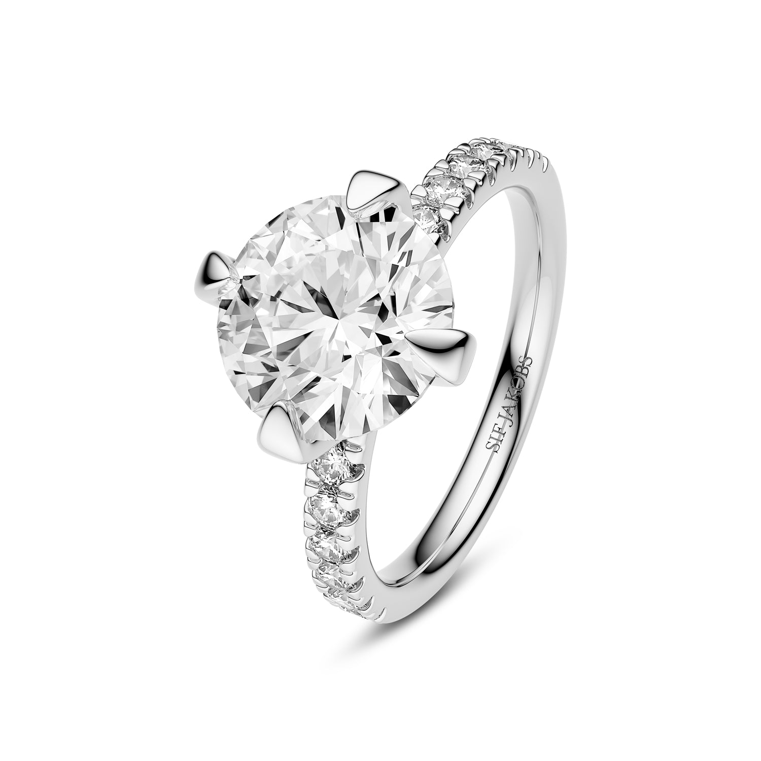 Ring Venice Solitaire Altro 14 Kt Guld El  Hvidguld   80-  40 Ct Tw  -  Vs Lab-grown Diamanter