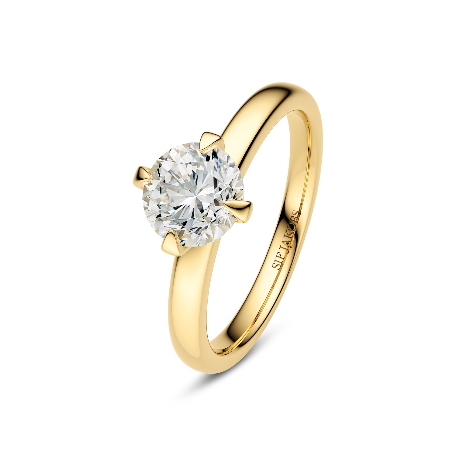 Ring Venice Solitaire 14 Kt  Guld El  Hvidguld   50-  00 Ct Tw  -  Vs Lab-grown Diamanter