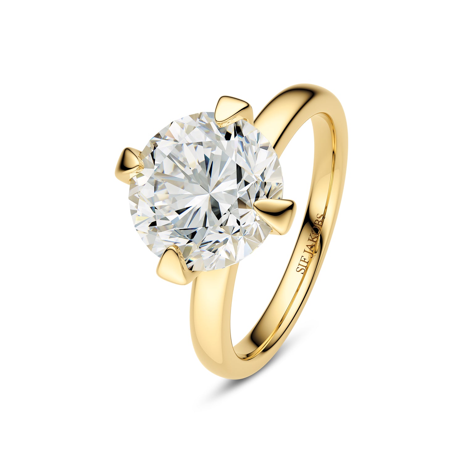 Ring Venice Solitaire 14 Kt  Guld El  Hvidguld   50-  00 Ct Tw  -  Vs Lab-grown Diamanter