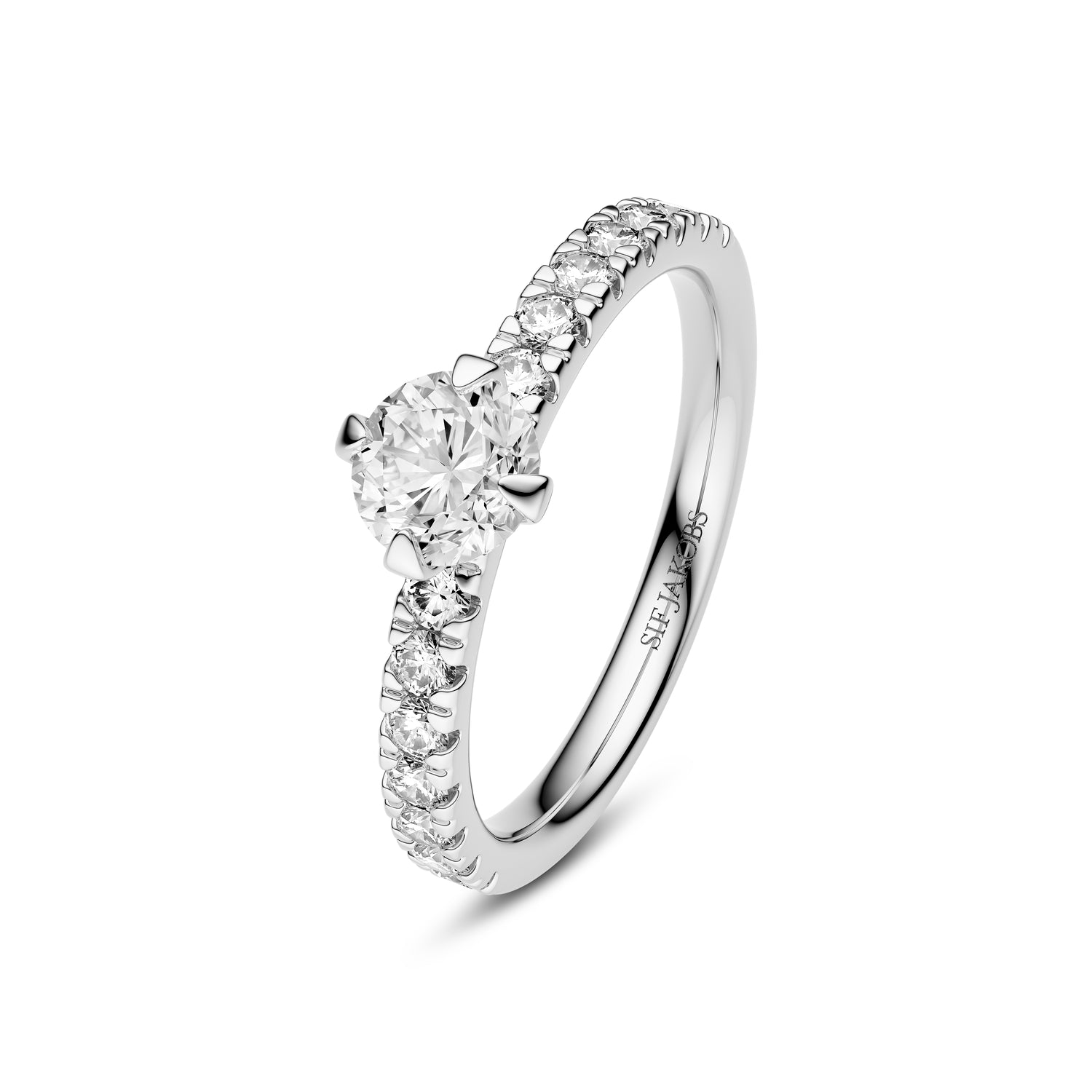 Ring Venice Solitaire Altro 14 Kt Guld El  Hvidguld   80-  40 Ct Tw  -  Vs Lab-grown Diamanter