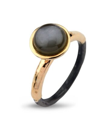 Ring Victoria Rose Grey Moon Cab 52