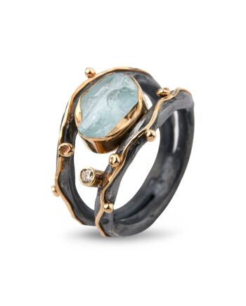 Ring Zeus Dubeca Aqua Raw 52