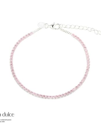 Rose Dagny Tennis Bracelet   Silver