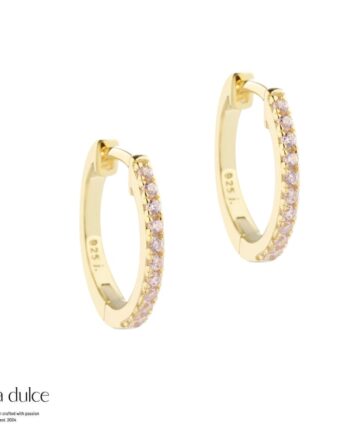 Rose Raya Medium Hoop   Golden