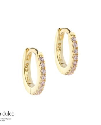 Rose Raya Small Hoop   Gold