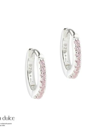 Rose Raya Small Hoop   Silver
